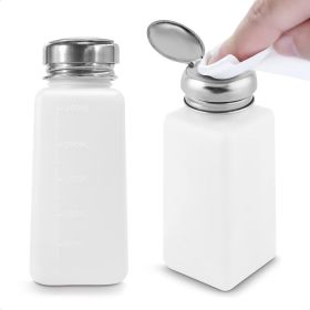 2 PCS Push Down Pump Dispenser for Cleanser Toner Nail Polish Remover Pump Lip Eye Makeup Remover Bottle 250 ml