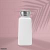 2 PCS Push Down Pump Dispenser for Cleanser Toner Nail Polish Remover Pump Lip Eye Makeup Remover Bottle 250 ml