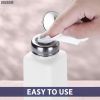 2 PCS Push Down Pump Dispenser for Cleanser Toner Nail Polish Remover Pump Lip Eye Makeup Remover Bottle 250 ml