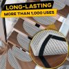 Hook and Loop Tape Roll with Heavy Duty Adhesive Industrial Strength Easy to Cut Strong Hook and Loop Strips with Sticky Back Black 1 Inch x 30 Feet