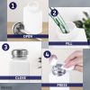 2 PCS Push Down Pump Dispenser for Cleanser Toner Nail Polish Remover Pump Lip Eye Makeup Remover Bottle 250 ml