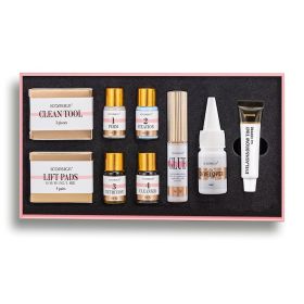 ICONSIGN Lash Lift EyeLash Eyebrow Dye Tint Kit Lashes Perm Set Brow Lamination Makeup Tools (Color: coffee)