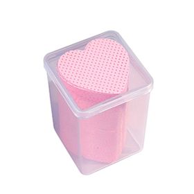 New Wholesale 200 Pieces/Box Nail Beauty Eyelash Supplies Eyelash Glue Cleaning Cotton Piece Nail Washing Cotton Nail Remover Cotton (Color: pink)